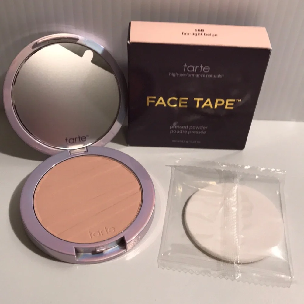 Tarte Face Tape Pressed Powder 16B Fair Light Beige NEW